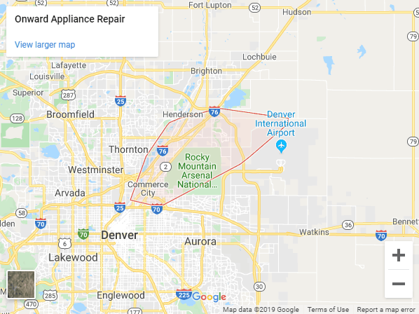 commerce city colorado map